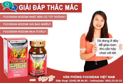 Fucoidan Nozomi Nhật Bản có tốt không, giá bao nhiêu, mua ở đâu?