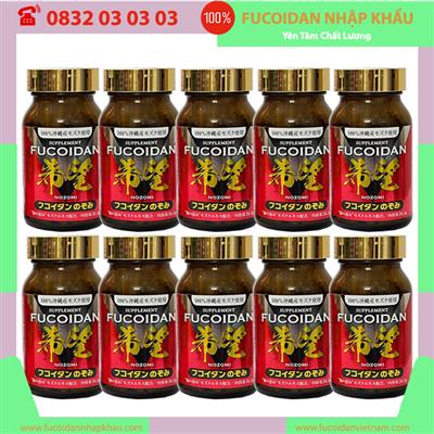 (Hộp 150 viên) Liệu trình 10 hộp Fucoidan Nozomi Nhật Bản tặng 10 hộp 60 viên